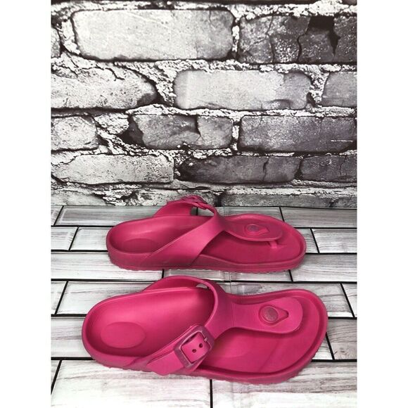 Birkenstock Gizeh Eva Pink Foam Thong Flip Flop Girls Youth Size 3M US/33EU - Picture 2 of 16